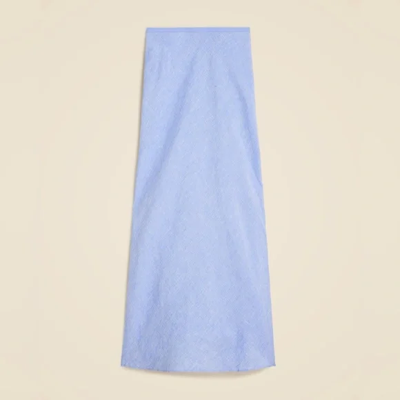 J.Crew Gwyneth slip skirt in linen CI648 - Picture 1 of 8